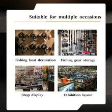 1/5/10pcs Fishing Reel Holders Peg Board Accessories Display Rack, Universal For Water Drop Wheel, Spinning Reel - Multicolor - View 3