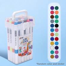 Pennarelli per vernici acriliche, set di pennarelli per vernici multi acriliche, adatti per disegni e pittura per bambini, impermeabili e asciugatura rapida, perfetti per graffiti di studenti, pittura su rocce, legno, ceramica, tessuti, tela, uova di Pasqua, zucche, fai da te, doodle per asili, colori casuali, regali di Natale, accessori per calze natalizie, forniture per la scuola