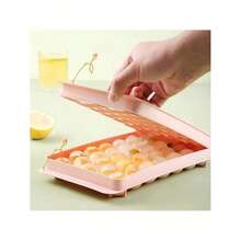 33 孔圆球冰模具塑料托盘冰球格制作盒模具冰块托盘冰块冰块柔软冰块模具冰块模具 - 彩色 - 查看 7