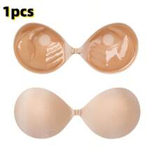 Sujetador adhesivo de 3 cm de grosor, sujetador invisible para vestidos sin espalda y sin tirantes para pechos pequeños, sujetador reutilizable para aumento de busto