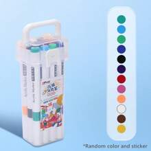 Pennarelli per vernici acriliche, set di pennarelli per vernici multi acriliche, adatti per disegni e pittura per bambini, impermeabili e asciugatura rapida, perfetti per graffiti di studenti, pittura su rocce, legno, ceramica, tessuti, tela, uova di Pasqua, zucche, fai da te, doodle per asili, colori casuali, regali di Natale, accessori per calze natalizie, forniture per la scuola