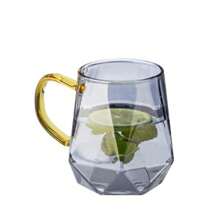 1pc Diamond Shaped Creative Fashionable High-Borosilicate Glass Cup, High-Quality Home Use Diamond Style Teapot