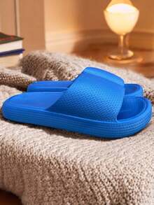 Sandalias Slide para mujer, sandalias gruesas y de buena calidad para mujeres, sandalias de suela ancho - Azul Marino - Ver 4