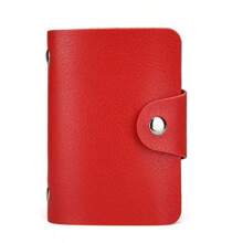 24 emplacements Porte-cartes, étui de poche de couleur unie simple, organisateur de cartes de crédit et d'identité pour hommes et femmes, porte-cartes , indispensables de voyage pour portefeuille de femme, mini portefeuille, porte-monnaie, porte-cartes