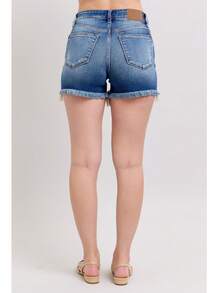 2 Button Destroyed Dad Shorts