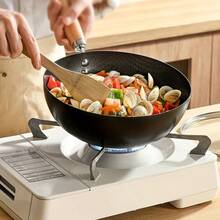 Sartén de Hierro Antiadherente, Mini Sartén, Cacerola, Sartén para Omelette, Wok, Utensilios de Cocina, Suministros de Cocina, Entrega Directa - 26 centímetros - Ver 7