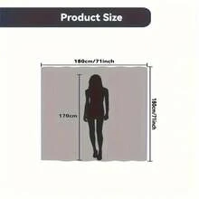 1/4pcs Set Sunflower & Butterfly Pattern Printed Waterproof Bathroom Shower Curtainbathroom Decor Summer - J - View 9