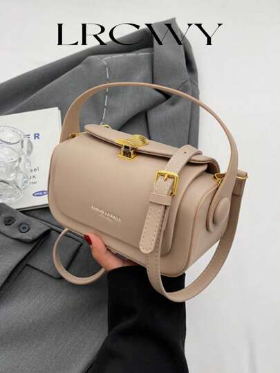 Women's Fashionable Diagonal Box Shoulder Bag, Elegant Minimalist Design, Versatile & Spacious