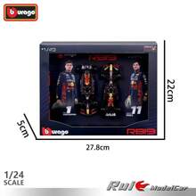 Burago 2 sets de Bburago, edición limitada 1:43 de coches de aleación del equipo F1, set de coches de Fórmula Dos con marco de imagen, edición de coleccionista de modelos de carreras con tapa dura, regalo de coleccionista de modelos de carreras Red Bull/Mercedes/McLaren para hombres