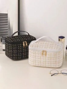 2 chiếc Túi đựng mỹ phẩm dễ thương dung tích lớn cho nữ, Túi đựng đồ vệ sinh phụ nữ, Quà tặng hoàn hảo cho vợ/gia đình, Túi đựng đồ trang điểm cầm tay mẫu mới rộng rãi, Phong cách Bohemian, Dùng khi đi du lịch, nghỉ dưỡng, bãi biển, mùa hè - Nhiều màu - Xem 5