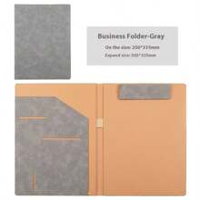 A4 Folder For Office Receipts, Storage Of Business Leather Official Documents, Manager's Folder, Contract Signing Book,Back To School,School Supplies