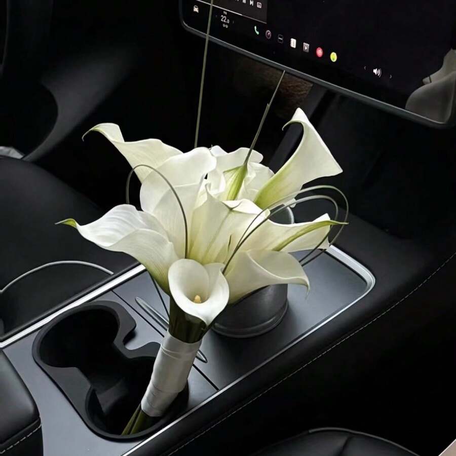 马蹄莲婚礼新娘花束装饰人造花、摄影道具、婚礼新娘礼物、女性毕业礼物