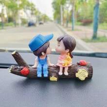 Cute Cartoon Couples Decorative Car Accessories, Dashboard/Interior Decor, Gift For Boys & Girls