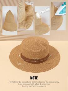 1PC Of Customized Straw Hat For Men And Women During Summer Travel, With Customized Names, Personalized Straw Hats With Names, Customizable Straw Hats, Customized Valentine's Day Gifts, Unisex, Men And Women's Style Straw Hats, Customized Straw Hats For Beach Travel That Can Be Worn For Shade