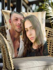 1pc, DIY Pillowcase, Single-Sided Printing, Exclusive Gift, Personalised Photo Pillowcase, Suitable For Family, Pet, Friends. Perfect For Wedding, Festival, Party, Mother's Day, Father's Day, Thanksgiving, Living Room Sofa, Bedroom Decoration Cushion Cover College Essentials,Travel Essentials Wedding Decorations