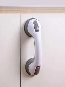 1 pezzo/2 pezzi Maniglione da bagno con forte ventosa, barra di presa con ventosa, barra di presa adesiva antiscivolo in vetro con ventosa