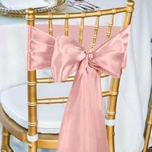 12pcs Elegant Satin Butterfly Chair Sash Bow - Suitable For Weddings, Banquets, Parties, Hotel Events, Home Decor, Multi-Purpose - Multicolor - View 17