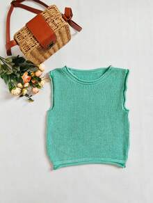 Nadia Modal Women's Top Plain Fashion - Mint Green - View 2