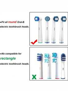 4/2/1pc Toothbrush Head Cover, Toothbrush Head Plastic Dustproof Cover, Suitable For The Dust Cover EB17D12iO5iO7iO8iO9D12 Protective Cap Of The Orab Electric Toothbrush Head, Convenient Travel Supplies, Home Dorm Supplies Home Bathroom Decor Fall Decor Back To School - Multicolor - View 3