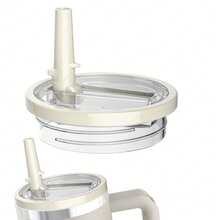 40 盎司可重复使用的玻璃杯盖，适用于可重复使用的玻璃杯盖，防溢防溅玻璃杯盖，适用于杯子和旅行者，返校用品 - 彩色 - 查看 13