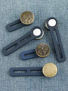 1 pieza/12 piezas Extensores de botones para jeans, pantalones Botones de extensión de pretina, Extensores de botones de camisa versátiles, Extensores de pretina sin costura instantáneos para pantalones, Expansor de pretina elástico para mujer y pantalones de hombre, camisa, traje, 4 colores de botones (negro, azul, caqui, blanco), Extensión de cintura de pantalón 1/1,7 pulgadas.