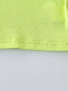 2 Pieces Casual Set: Tween Boys Tree Pattern Sleeveless T-Shirt And Elastic Waist Hawaiian Shorts - Mustard Yellow - View 8