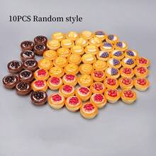 Mini Cake, Cute Egg Tart, Dollhouse Miniature Food, Miniature Supermarket Realistic Desserts, Creative Food Decor, Playset Model, Micro Scene Photography Props, Dollhouse Decor, Desktop Ornaments, Holiday Gift, Birthday Gift, Valentine's Day Gift, Ramadan Gift - Multicolor - View 8