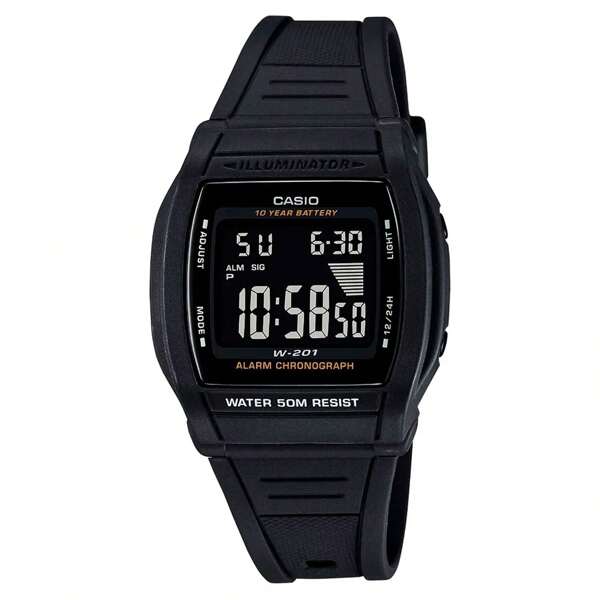 Relógio C asio Masculino Digital  Standard W-201-1bvdf Cinza