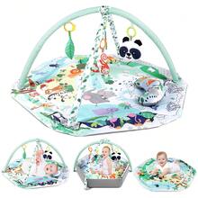 Baby Play Gym & Activity Mat, Tummy Time Baby Play Mat With,Baby Activity Gym Center Promote Visual, Hearing, Touch, Cognitive Sensory Development & Motor Skills Mat, Newborn Infant Baby Essentials Gift - 綠色 - 查看 5