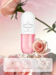 Rose Enchanting Hair Fragrance Mist- Long-Lasting, Non-Greasy, Moisturizes, Refreshing, And Seductive Warm Floral Scent For Women - Perfect Dating, Party, And Daily Life Gift Idea For Her