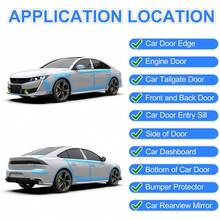 汽车透明保护膜 - 防刮、防水、防剥落漆面保护膜，适用于车门、车门护栏、汽车内饰、保险杠、引擎盖漆面保护膜，适用于大多数汽车 - 必备汽车配件 - 無色 - 查看 9