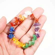 1pc/Set Round, Moon, Rectangular, Slim Rectangular 7 Chakra Necklace And Bracelet Combination, Best Gift For Family And Friends