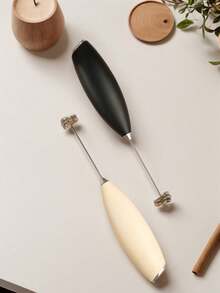 奶泡器、强力手持奶泡器、迷你奶泡器、咖啡搅拌器、适用于咖啡、拿铁、卡布奇诺、抹茶、热巧克力的不锈钢饮料搅拌机、便携式奶泡机、电动无线搅拌机迷你咖啡机 重返校园 - 彩色 - 查看 2