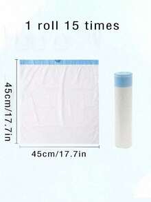 5 Rolls Of 75pcs Or 1 Roll Of 15pcs Drawstring Trash Bags, Odor-Eliminating Garbage Bags, Disposable Trash Bags - Multicolor - View 9