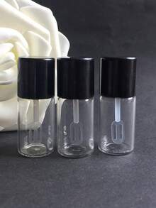 1/2/3/4/5pcs Mini Glass Travel Bottles For Liquid Foundation & Concealer, 3ml/0.1oz - Portable Cosmetic Containers With Twist-Top Caps, Fragrance-Free, Ideal For Makeup Samples & Toiletries Toiletry Bag Wash Bag Toiletry Travel Bag Makeup Storage Beach Beach Bag Vacation Holiday Essentials School Supplies Travel Essentials Ladies For College Dorm Bathroom Camping Accessories Perfume For Women Perfume For Men Perfume - Black - View 8