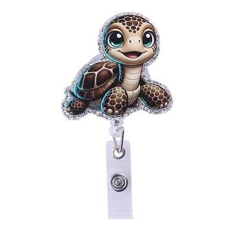 可爱的护士徽章卷轴，可伸缩乌龟徽章夹，适合医生、学生、教师、医疗保健、MA、CNA、RN、ER、办公室礼物的配件