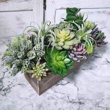 15 Peças de Plantas Suculentas Artificiais, Suculentas Verdes Pequenas Sem Vaso para Decoração de Casa, Escritório, Mesa, Arranjo Floral de Jardim Interno e Externo, Decoração de Primavera e Verão