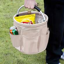 Cestino portatile, scatola di immagazzinaggio, cestino da spiaggia da esterno con grande capacità, pieghevole - regalo di Natale