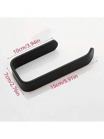 1pc Stylish Self-Adhesive Toilet Paper Holder - Space-Saving Wall Mount Punch-Free Tissue Rack With Easy Roll Paper Dispenser For Bathroom Toilet - Convenient Toilet Supplies And Bathroom Accessories