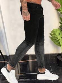 Men's Pocket Distressed Skinny Casual Fashionable Jeans