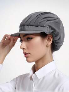 10/5/2/1pc 透气涤纶面料工作帽，可调节网眼厨房烹饪帽，带弹性闭合的餐饮服务帽，男女通用的全网眼厨师帽，防油发套，带抽绳闭合的短帽檐，仅可手洗，男女皆宜的防尘网眼帽 - 适用于餐饮、烘焙和车间使用 - 彩色 - 查看 31