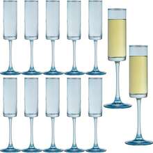 厚户外派对杯，透明鸡尾酒杯，红酒杯，香槟杯，适合派对、婚礼、酒吧活动 - 彩色 - 查看 16