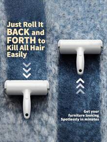 1个宠物毛发去除器 - 宠物毛发去除粘性滚筒 - 可重复使用，适用于沙发、家具、地毯、汽车座椅，升级版宠物毛发去除工具 - 彩色 - 查看 3