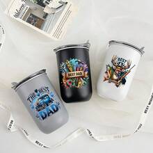 9pcs/Set UV DTF Cup Wraps, Best Dad Pattern Design UV DTF Cup Transfer Paper, Suitable For Smooth Surfaces Crafts UV DTF Transfer Transfer Paper - Multicolor - View 8