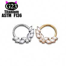 1pc Shiny Luxury! Multiple Zirconia Cool Link Design Unisex Nose Ring Earring, Fashionable Casual Eye-Catching Piercing Jewelry! - Multicolor - View 4