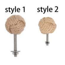 2/8 件橱柜绳结把手/黄麻门把手海滩海边家居装饰礼品适用于厨房客厅办公室衣柜抽屉，家居装饰 - 彩色 - 查看 5