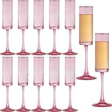 厚户外派对杯，透明鸡尾酒杯，红酒杯，香槟杯，适合派对、婚礼、酒吧活动 - 彩色 - 查看 19