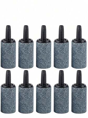 Petit mais : chaque pierre d'air mesure 0,6 po de diamètre sur 1 po de hauteur et pèse 0,3 once. Petit mais bien construit pour un bullage continu. Idéal pour les petits aquariums ou aquariums. Bulles moyennes : les cylindres de la pierre d'air produisent une bonne quantité de bulles denses. Un excellent moyen d'augmenter la solubilité de l'oxygène dans votre aquarium et d'animer la vie aquatique.