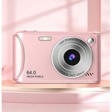 4K Digital Camera 64MP With Auto Focus, Video Recording, 32G SD Card, 18X Digital Zoom, Flash, Shake Reduction, Portable Travel Camera