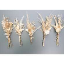 Ramo de flores secas de estilo bohemio natural en miniatura, arreglo de flores secas, ramo floral hecho a mano, flores para bodas, decoración del hogar, decoración de pared, regalo para el hogar, decoración de otoño